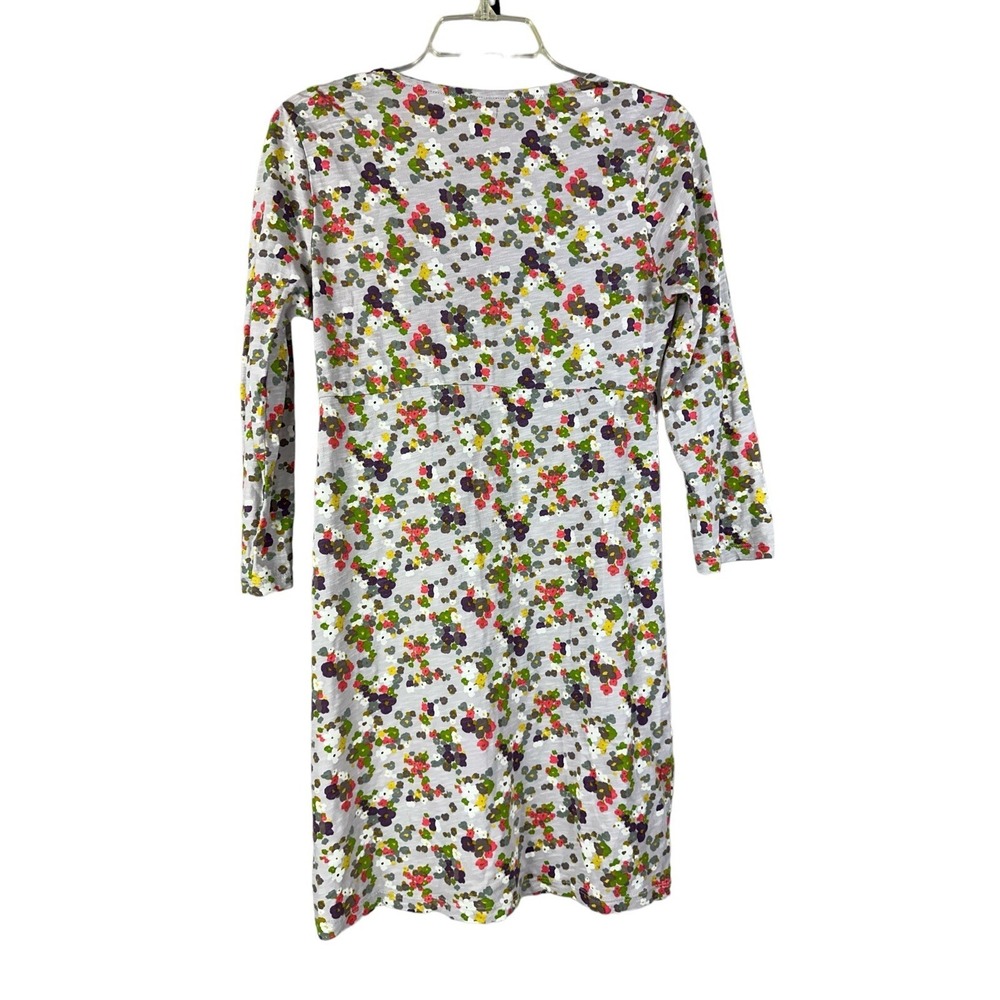Boden Dress Women's Sz 6 Gray Floral Long Sleeve Cottagecore Gorpcore - Picture 5 of 7